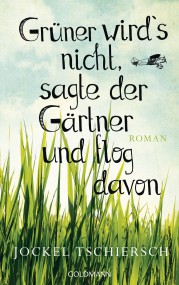 Grüner wird’s nicht, sagte der Gärtner und flog davon: Jockey Tschiersch (c) Goldmann